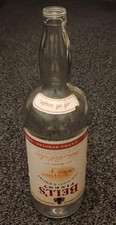 Large Empty Vintage Bells Scotch Whisky Bottle - 4.5litre - Coin Jar Money Box
