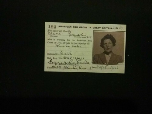 1942 american red cross pass - american,