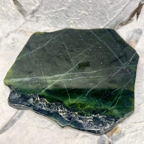 Nephrite jade slice - nephrite,