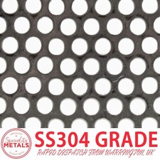 Stainless Steel Round Hole Perforated Metal | 10mm Hole, 15mm Pitch, 1.5mm Thick