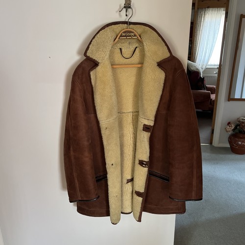 Men vintage sheepskin - vintage,