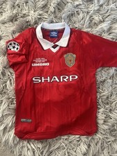 Manchester United 99 Champions League Winning shirt Large