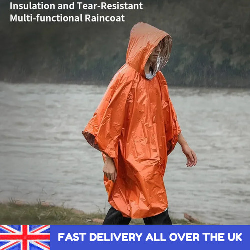Rain poncho waterproof - waterproof, adult