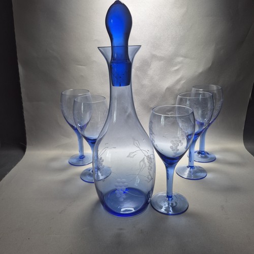 Vintage 1970s blue sherry - 1970s,