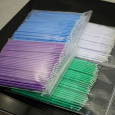 100Pcs 4Sizes Dental Microbrush Disposable Applicators Tips Micro Brush Cleaning