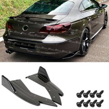 For VW Passat CC B6 B7 Rear Spats Bumper Spoiler Diffuser Wrap Angle Side Lip