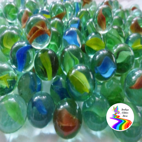 Glass marbles - 16, 🔴🔵