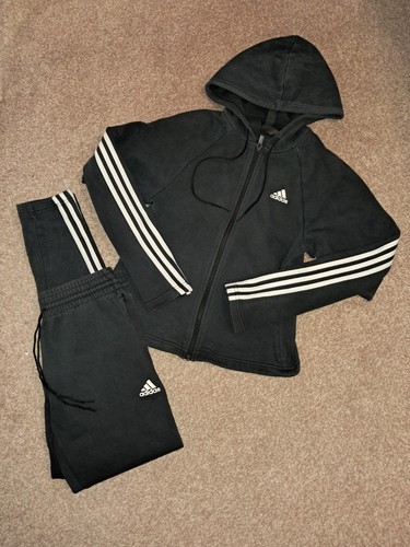 Adidas black tracksuit womens - black,