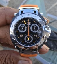 Tissot Nicky Hayden Orange T-Race Chronograph Men's Watch w/Box & Papers 
