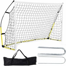 Football Goal Net Portable – Large Folding, Quick Assembly, With Carry Case
