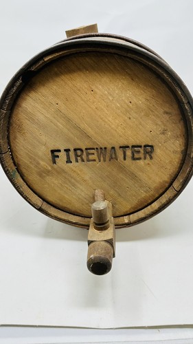 Wood barrel firewater - wood,