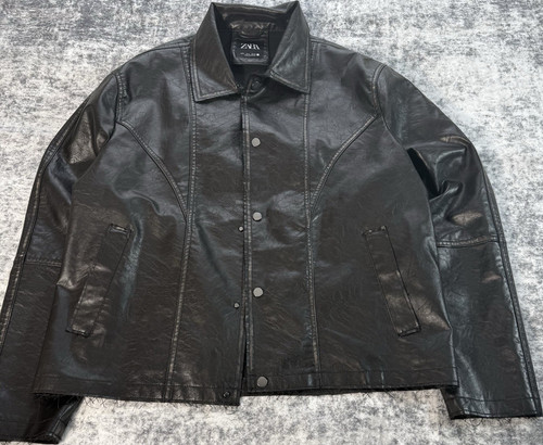 Zara men black faux - zara, men’s