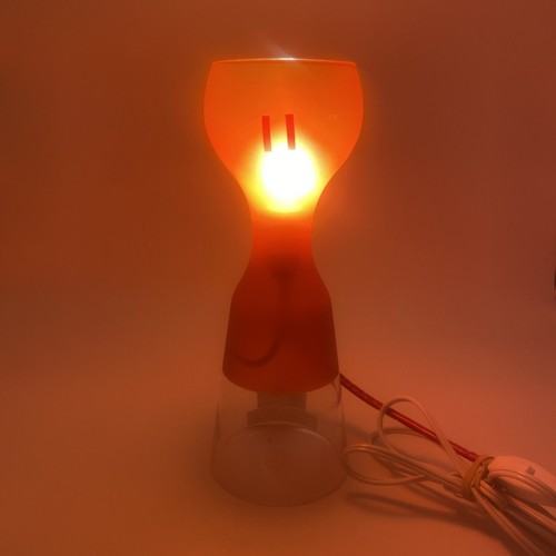Vtg ikea schlager lamp - schlager, orange