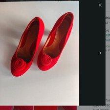 CHIE MIHARA red leather pumps