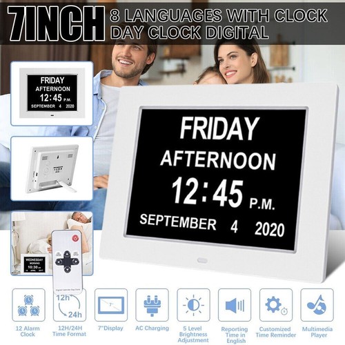 Digital alarm clock calendar - digital,