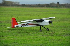 Max-Thrust Riot Balsa Wood Pro-Built Series RC Model Plane Kit (Red) Boxed New