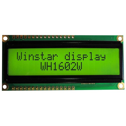 Winstar lcd 16x2 yell green - 16x2, yell/green
