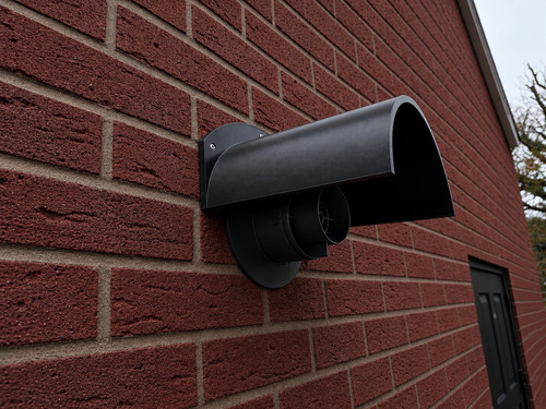 Boiler flue cover shroud for - cover/,