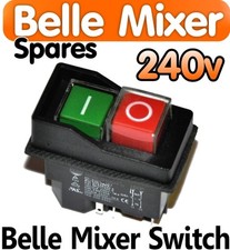 Belle Cement Concrete Mixer 240v ON OFF Switch Minimix130 &150 Spares  Electric