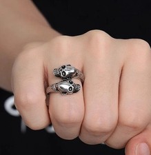 Silver Skull Snake Stainless