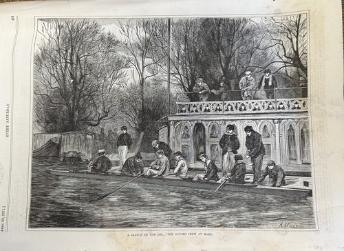 Oxford rowing crew - on, isis