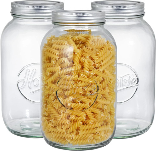 Pack large glass mason jars - pack,