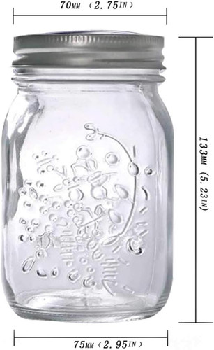 Pack mason jars - jars, 17oz