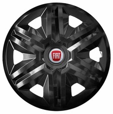 4x15" Wheel trims fit Punto Stilo Doblo Panda Multipla 15 inches black 