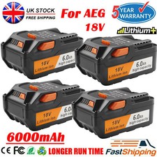 6.0AH 18V Li-ion Battery For AEG L1830R L1815R B1820R B1814G BS18G BSS18C BSB18C