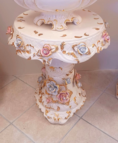Capodimonte ceramic coffee - ceramic,