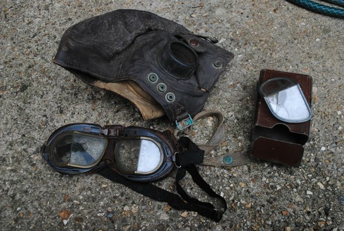 Raf pilot flying hat and - raf,