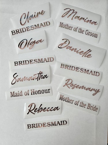 Personalised wedding flute - 10,