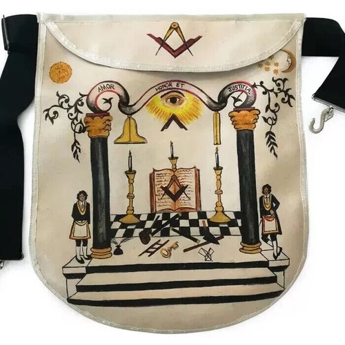 Masonic regalia hand painted - masonic,
