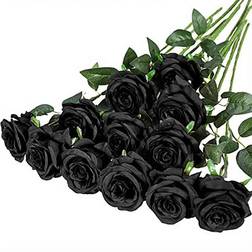 12pcs artificial silk rose - 12pcs,