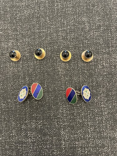 Vintage enamel - l.b.b.,