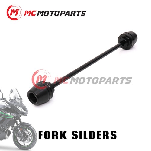 Black front fork sliders - front,