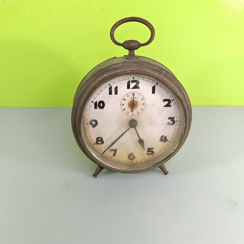 Antique mantle alarm clock - antique,