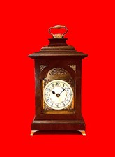 Antique German Case Mantel Clock | Silent 8-Day Victorian/Edwardian Style