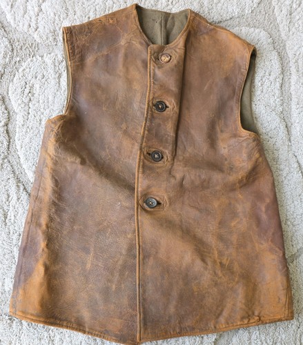 Leather jerkin dated - ww,