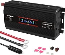 1500W Power Inverter 12V to 230V Modified Sine Wave Car Inverter DC to AC Conver