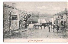 Bolton by Bowland animated horse trap pub inn Postcard