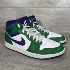 Nike Air Jordan 1 Mid Hulk Trainers Men's Size Uk 10 Shoes (554724-300)
