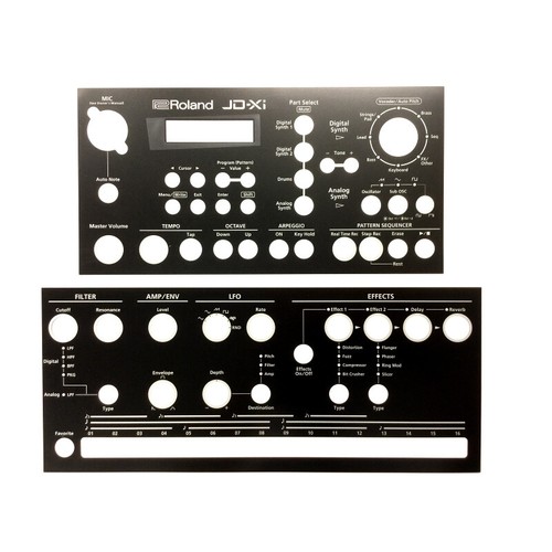 Roland synthesizer overlay - roland,