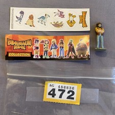 PD472 BIP Holland SEGA DINOSAUR KING 'Spike Taylor' Mini Figure + Stickers Rare