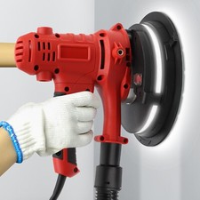 Handheld Drywall Sander Walls Plaster Ceiling Sander w/LED Halo Lighting 220v