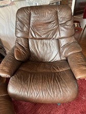 Ekornes Stressless Recliner Chair And Stool