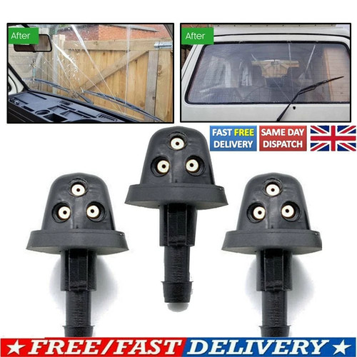 Triple car windscreen washer - car,
