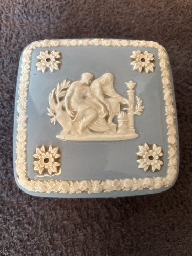 Wedgwood blue queensware - queensware, of