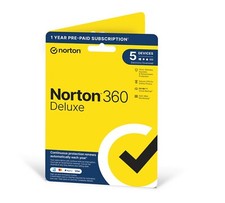 Norton 360 Deluxe Antivirus VPN 2025 5 Devices 1 Year - 5 Minute Delivery