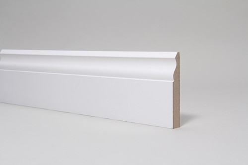 Skirting board white primed - skirting,